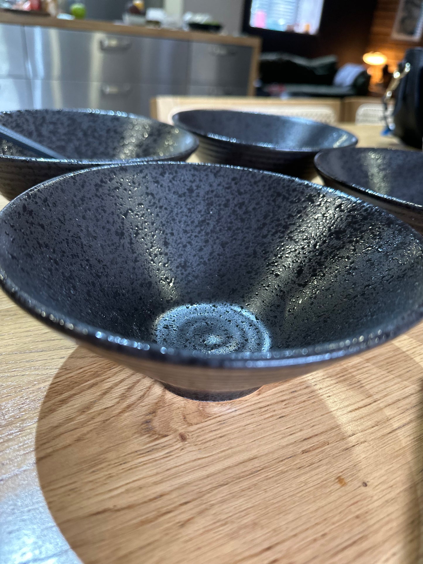 Japanese-style ceramic ramen bowl