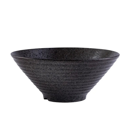 Japanese-style ceramic ramen bowl