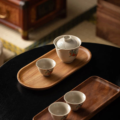 Solid Wood Tea Tray