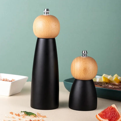 Wood & Ceramic Salt And Pepper Mill