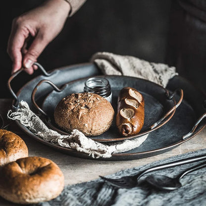 Handcrafted Iron Vintage Trays