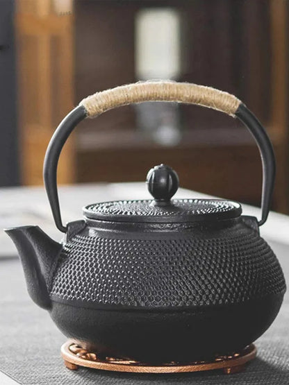 Cast iron tea pot