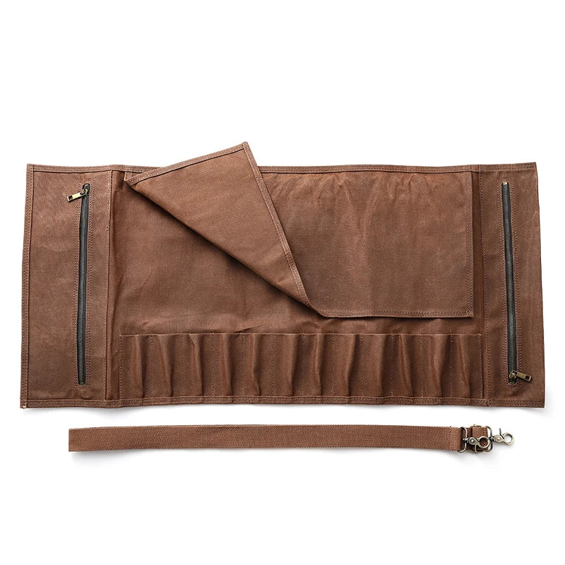 Thickened Canvas Foldable Chef Roll