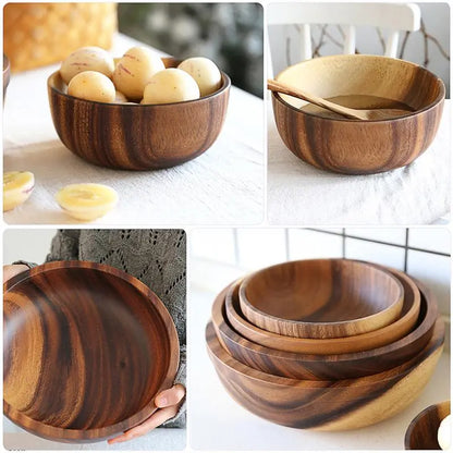 Natural Wooden Bowl