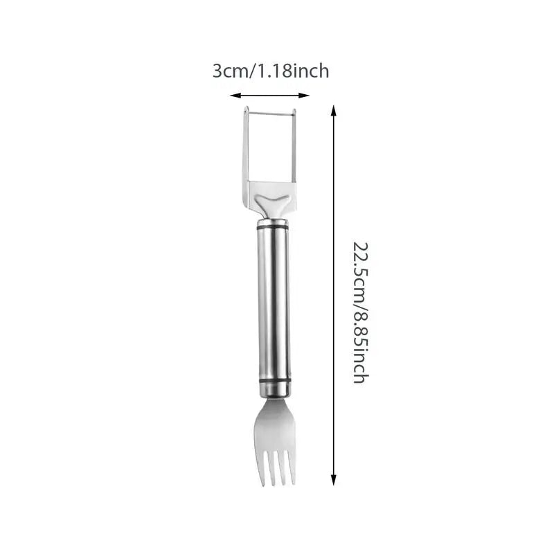 2-in-1 Stainless Steel Watermelon Cutting Fork