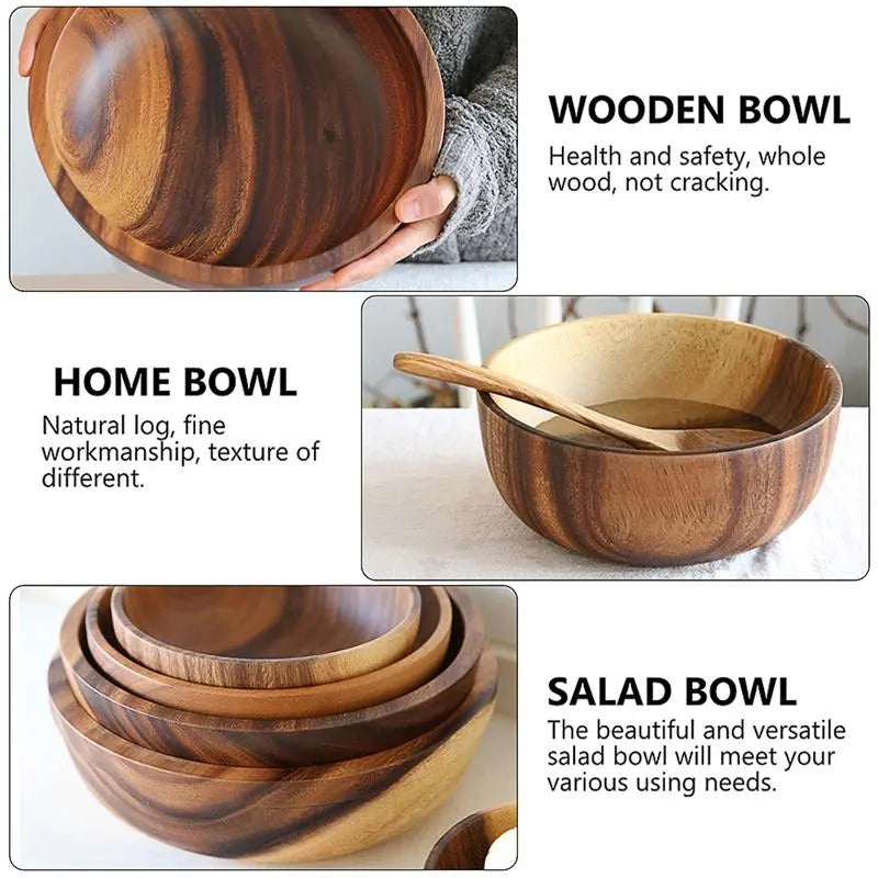 Natural Wooden Bowl