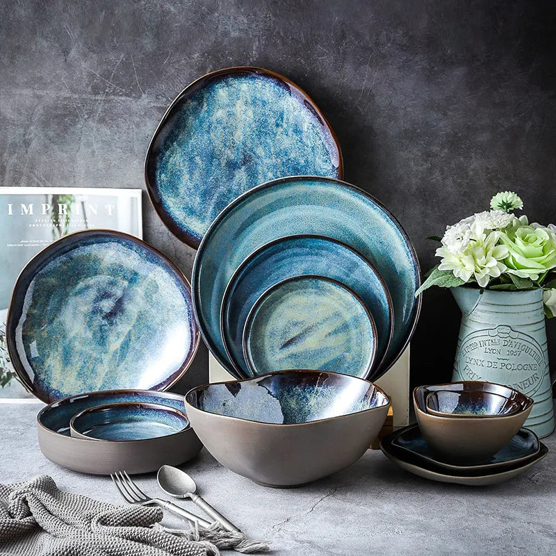 Stylish Kiln Glazed Tableware Set