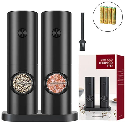 Electric salt & pepper grinder set