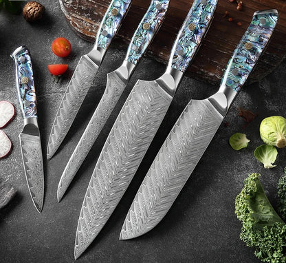 Chef knife set - Damascus steel